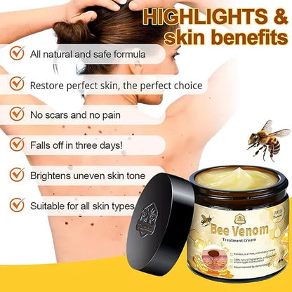 Bee Venom Skin Treatment Cream,Repair Maximum Strength for All Skin Types (1PCS)